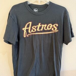 Men’s Medium 47 Black Short Sleeve Astros Tee